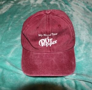 Burgundy Dr Pepper Cap